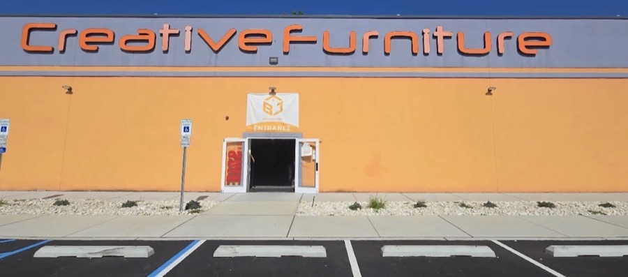 Exterior of ABC Home Outlet retail building on US-46 in Fairfield, NJ